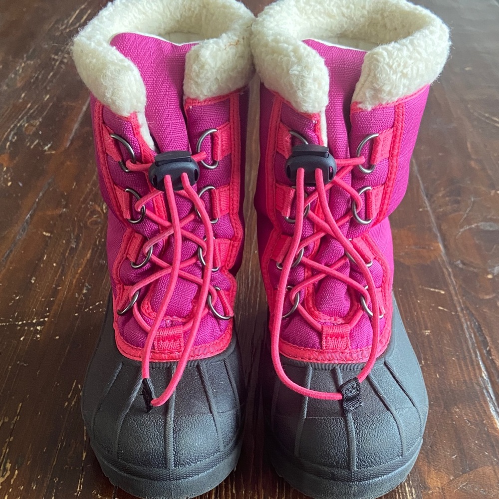 Sorel Kids' Fuchsia and Black Winter Boots